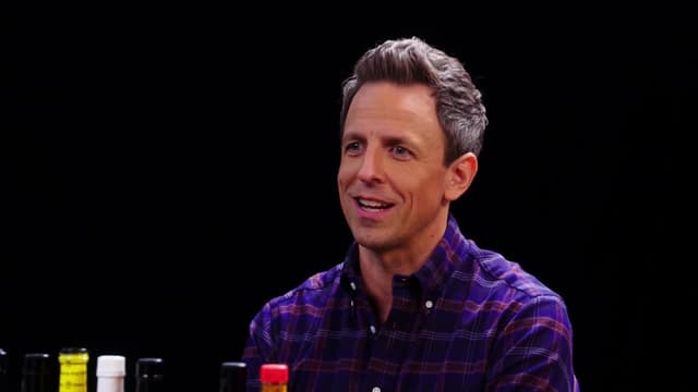 S08:E03 - Seth Meyers Unravels While Eating Spicy Wings