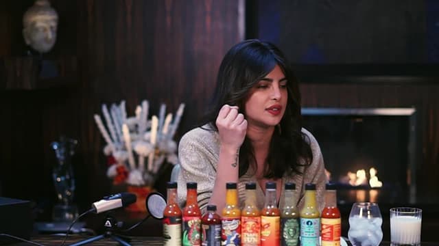 S14:E01 - Priyanka Chopra Jonas Explains the Essence of Hot Sauce While Eating Spicy Wings