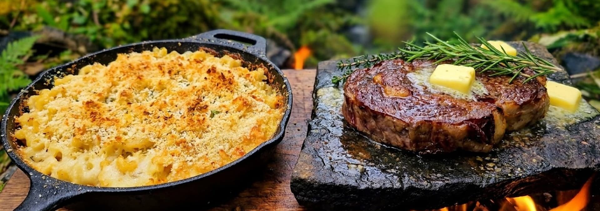 Watch Men With the Pot S02:E03 - Steak and Mac and Cheese Campfire ...