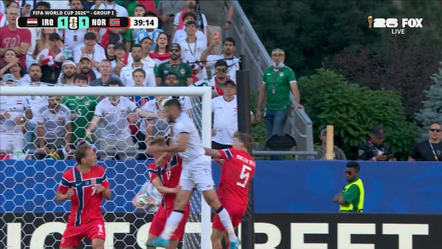 S2026:E51 - Iraq's Aymen Hussein scores header to level match against Norway