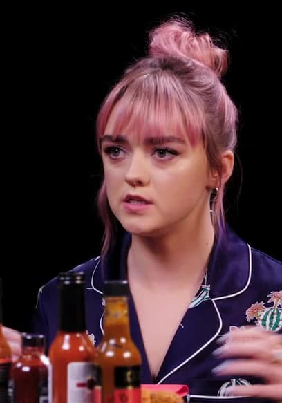 S10:E06 - Maisie Williams Shivers Uncontrollably While Eating Spicy Wings poster