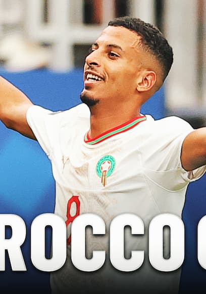 Morocco's Azzedine Ounahi Scores Goal on Set Piece vs. Canada poster