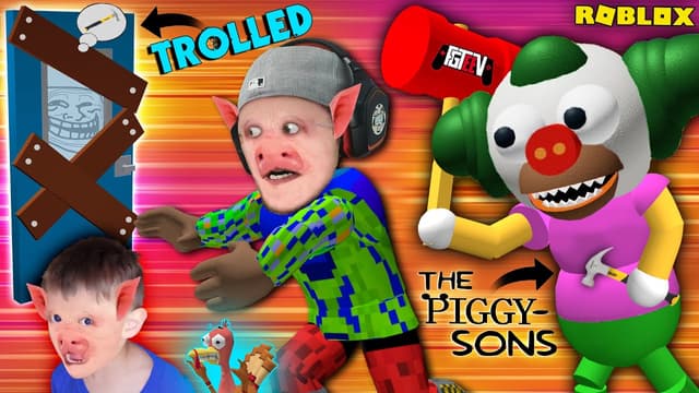 S09:E14 - Roblox Piggy-Sons Troll and Roblox Ronald