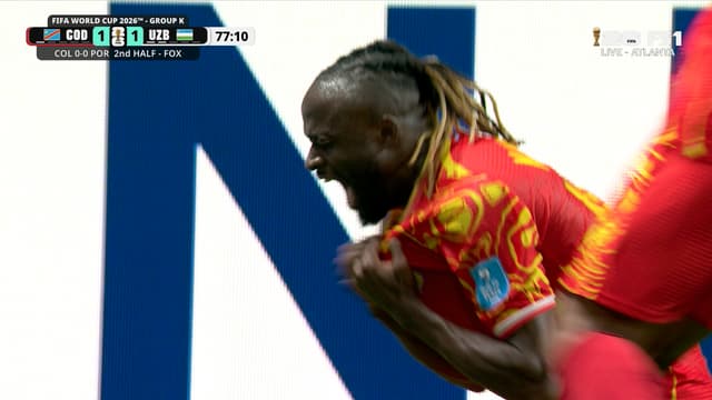 S2026:E196 - DR Congo’s Fiston Mayele Scores Clutch Goal to Take Lead vs. Uzbekistan