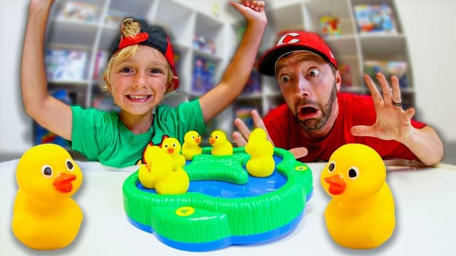 S01:E05 - Father & Son Play Lucky Ducks! (Memory Match Time!)