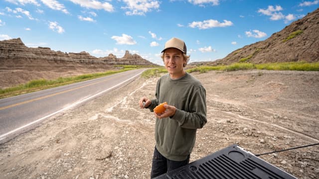 S01:E05 - Stealth Truck Camping In a Canyon (Badlands)