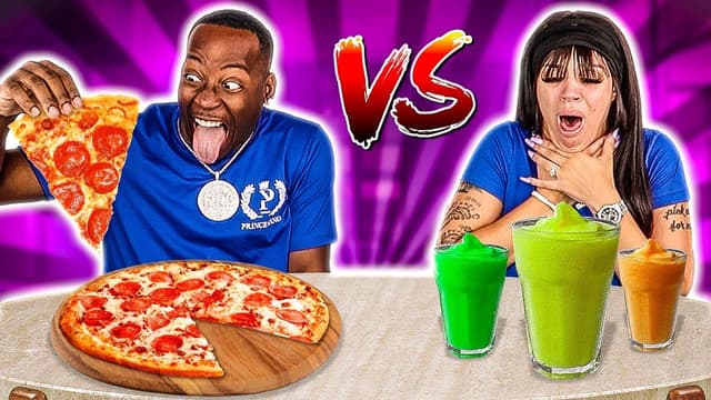 S08:E25 - Food vs Smoothie Challenge