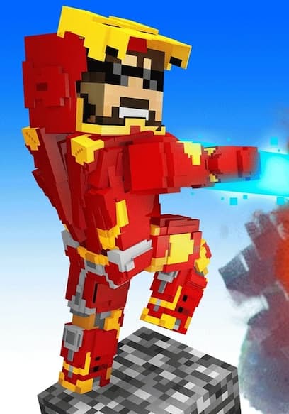 S09:E13 - Superhero Pillar Battles in Minecraft poster