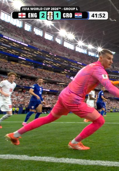 England’s Harry Kane Scores His Second Goal of Game vs. Croatia poster
