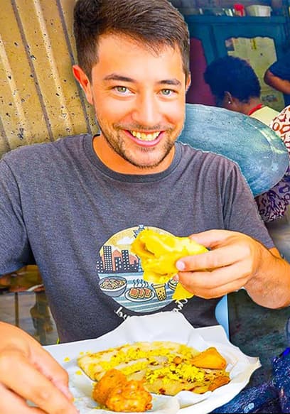 S05:E10 - MAURITIUS STREET FOOD Island Paradise, #1 Dholl Puri + CREOLE Food in East Africa! poster