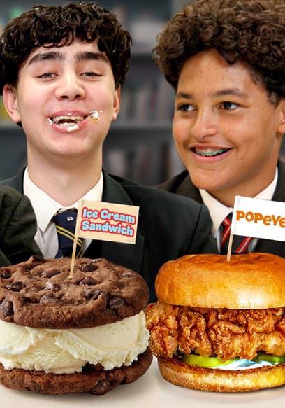 S01:E01 - British Highschoolers mind-blown by American Sandwiches! poster