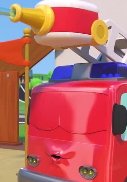 S01:E01 - ¡Cuidado! ¡La manguera del camión de bomberos está fuera de control! poster