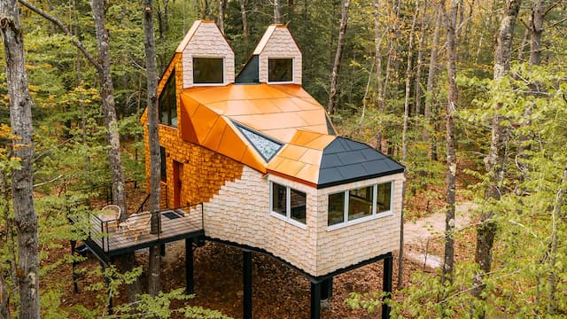 S05:E03 - Trailblazing Treehouses & White Farmhouse, Black Cabin