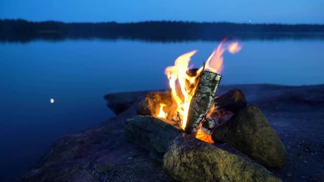 S03:E06 - Crackling Fireplace at Loon Lake