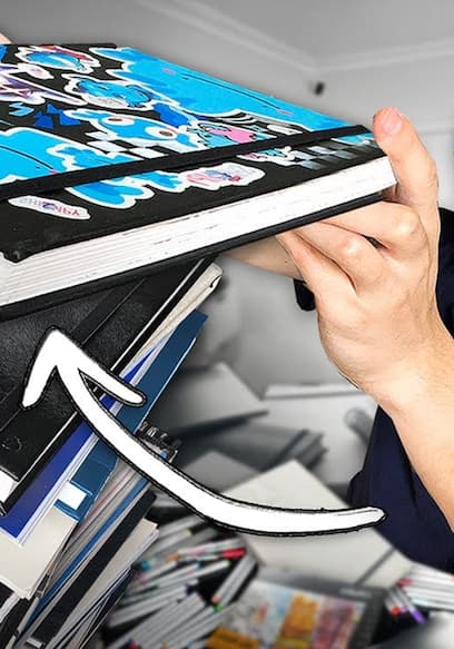 S01:E04 - My Biggest Sketchbook Tour Ever & Flipping Through a 3-Year-Old Sketchbook poster