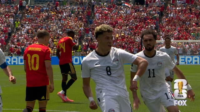 S2026:E38 - Egypt’s Emam Ashour rips shot from outside the box for goal, taking lead over Belgium