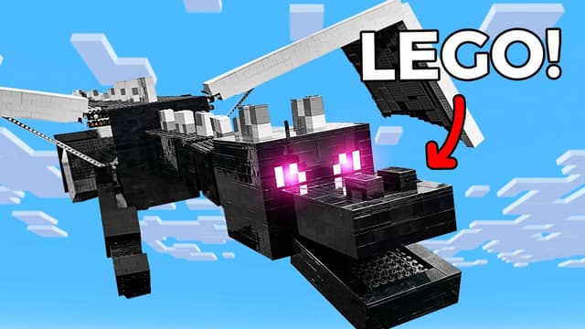 S01:E02 - I Made the Ender Dragon Using 10,000 LEGOs & I Made a Commercial Using Only LEGO!