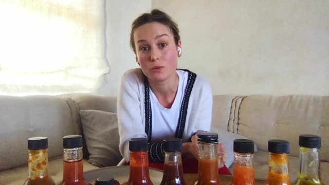 S12:E02 - Brie Larson Takes on a New Form While Eating Spicy Wings